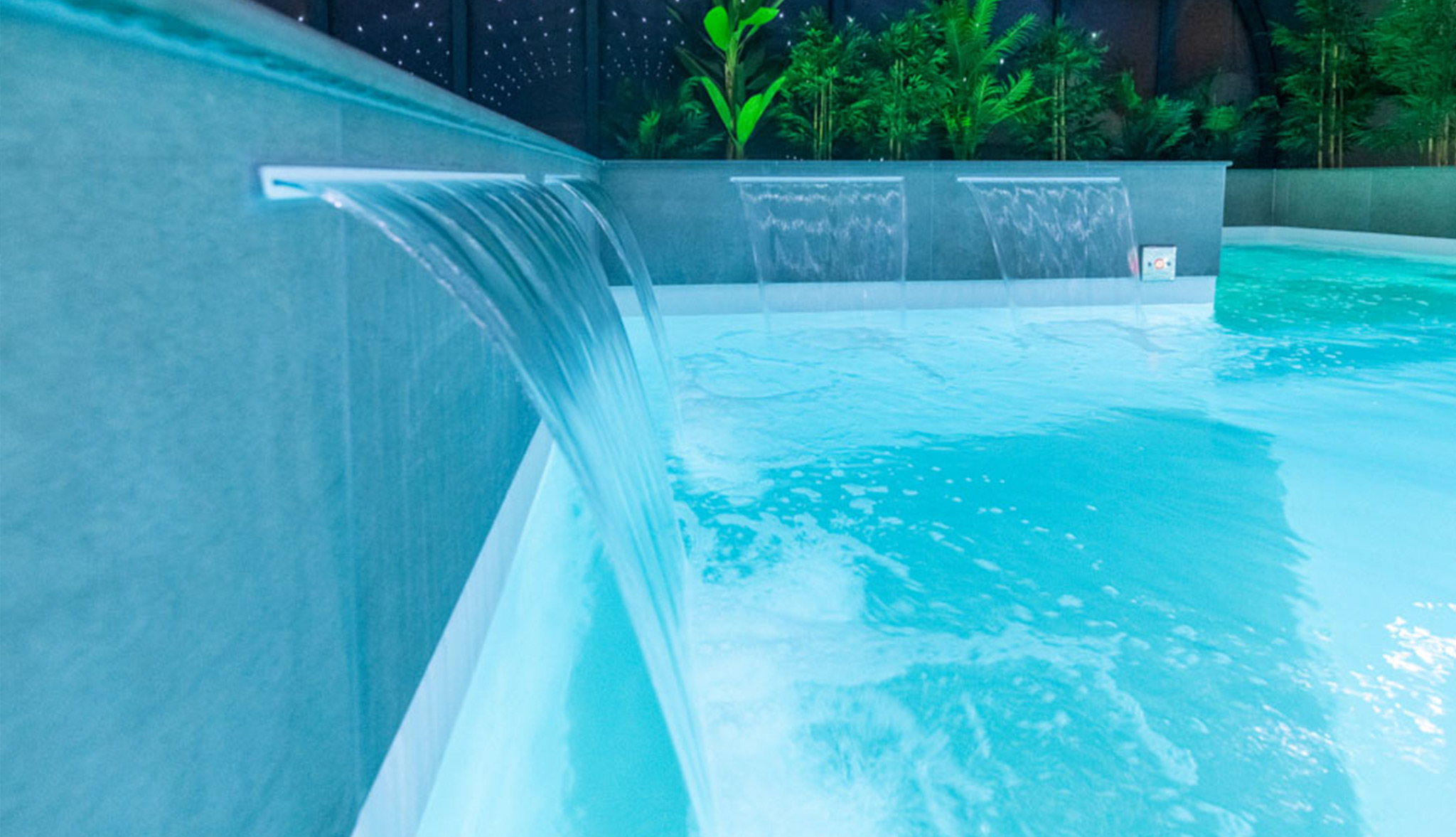 cascade et bains a remous