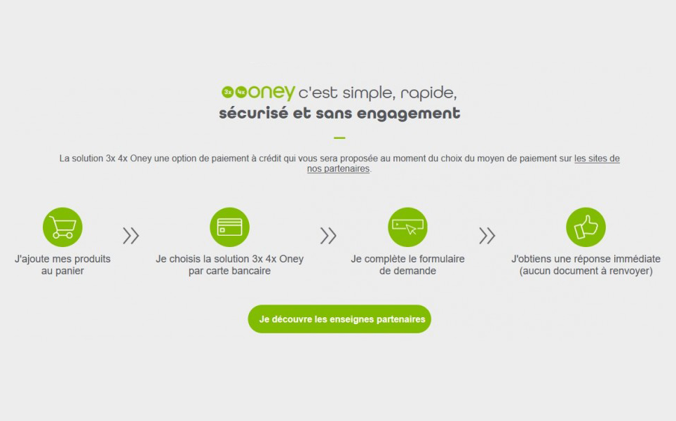 oney paiement 4 fois