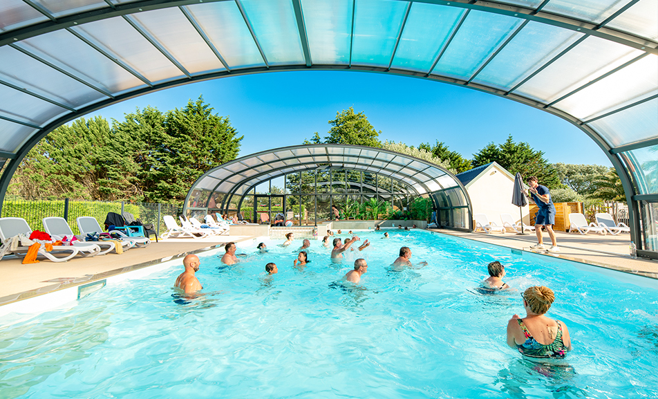 piscine couverte et chauffee